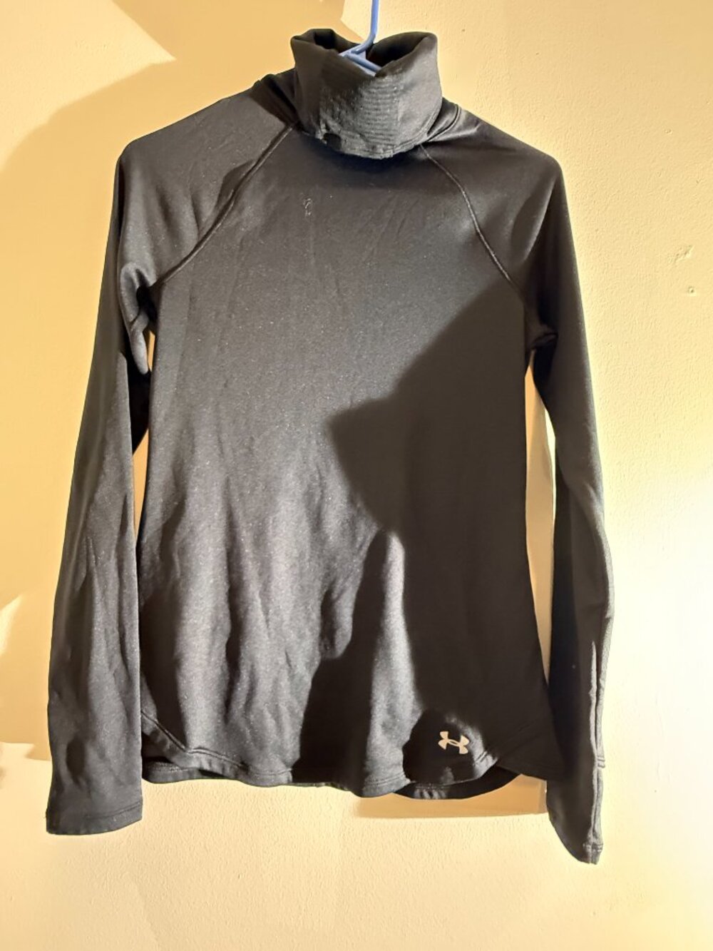 Under Armour ColdGear Reactor Mock Neck Running Top Black | SM